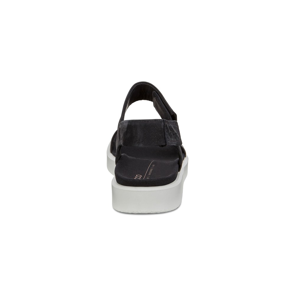 Sandalias Mujer - ECCO Flowt Flat - Negros - DKT694251